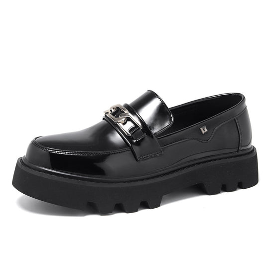 Zapatos Casuales de Cuero Charol para Hombre - Punta Redonda Baja - Image 6