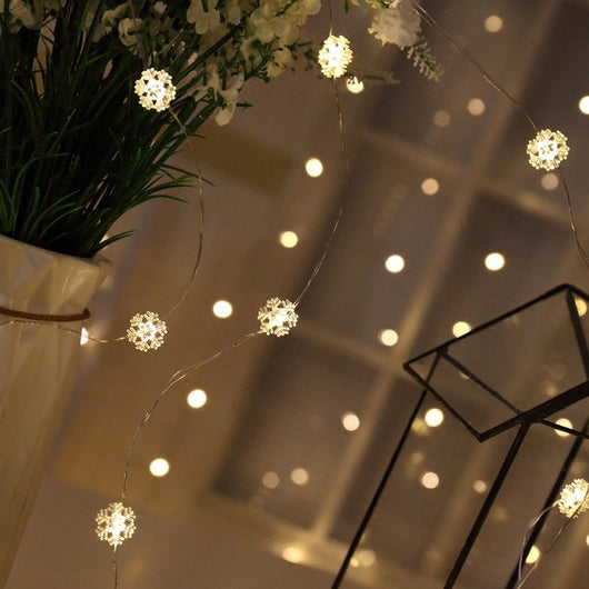 Luces LED de Cobre Decorativas Forma de Estrella y Corazón - Guirnalda Parpadeante para Dormitorio - Image 4
