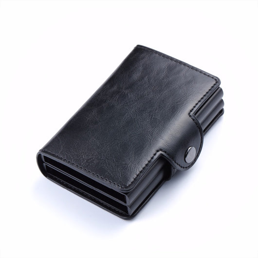 Billetera de Cuero para Tarjetas de Crédito con Protección RFID - Aluminio Doble y Diseño Premium - Image 5
