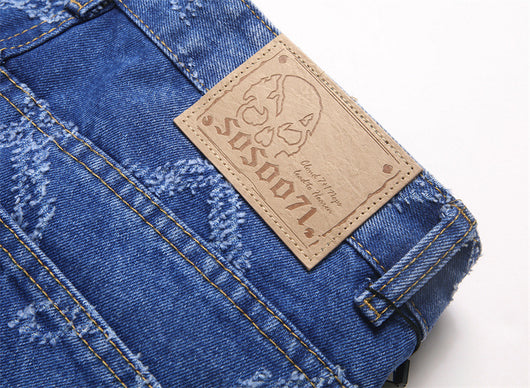 Pantalones Skinny Denim con Bordado de Perlas - Estilo Urbano Trendy - Image 16