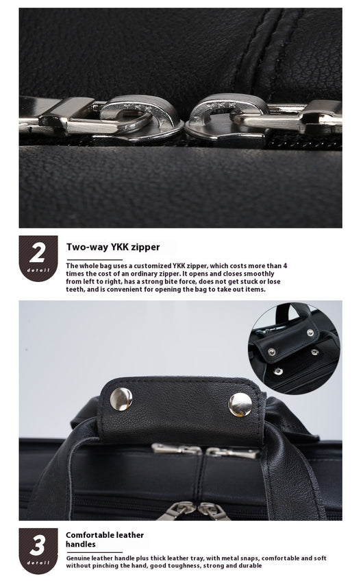 Maletín Ejecutivo de Cuero Genuino para Laptop 17 Pulgadas - Image 17
