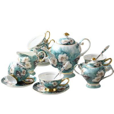 Juego de Café en Porcelana Fina - Taza y Platillo Elegante - Image 5