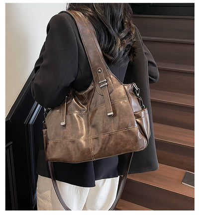 Bolso de Cuero Suave Grande con Bandolera Ajustable para Mujer - Image 11