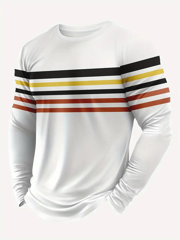 Camiseta Manga Larga Hombre Estilo Trendy Primavera Otoño - Image 5