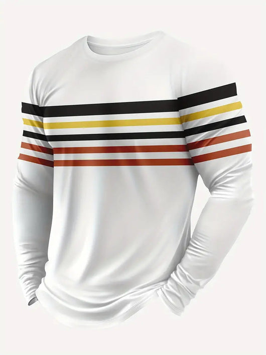 Camiseta Manga Larga Hombre Estilo Trendy Primavera Otoño - Image 5