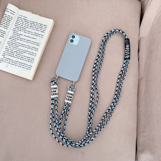 Funda de Silicona Líquida con Correa Diagonal para Celular - Image 23