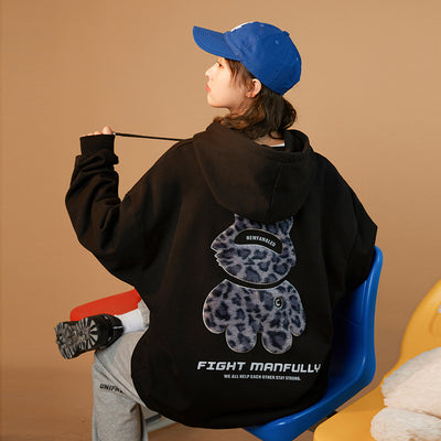 Sudadera Deportiva con Capucha, Estampado Reflectante y Flocado - Image 9