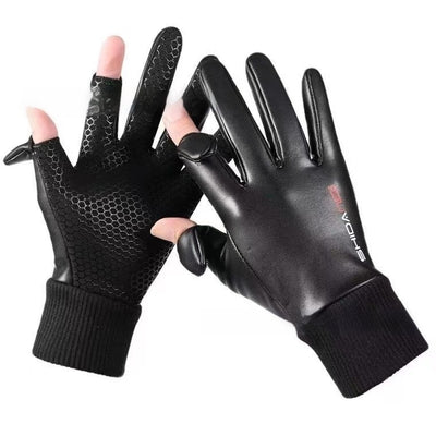 Guantes de Cuero para Hombre, Impermeables, Antideslizantes y para Pantalla Táctil - Image 8