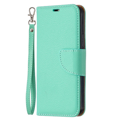 Funda Cartera Flip para Teléfono con Patrón Lichee y Correa - Image 5