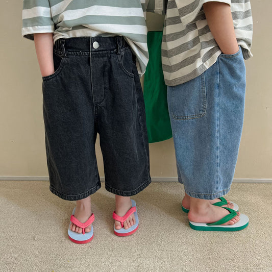Pantalones Vaqueros Niña Cintura Ancha Estilo Moderno - Image 2