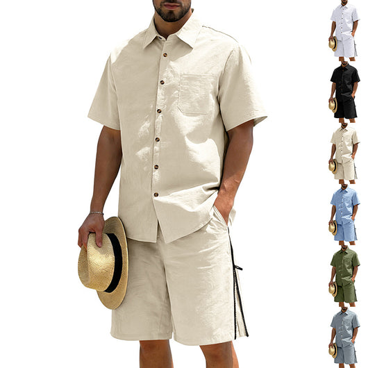 Conjunto de Dos Piezas: Camisa Manga Corta y Shorts con Cordón - Image 13