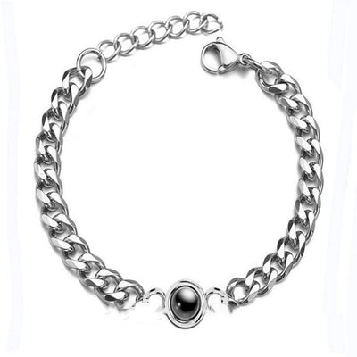 Pulsera Personalizada para Hombre Diseño Círculo M - Image 5