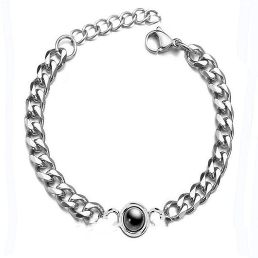 Pulsera Personalizada para Hombre Diseño Círculo M - Image 5