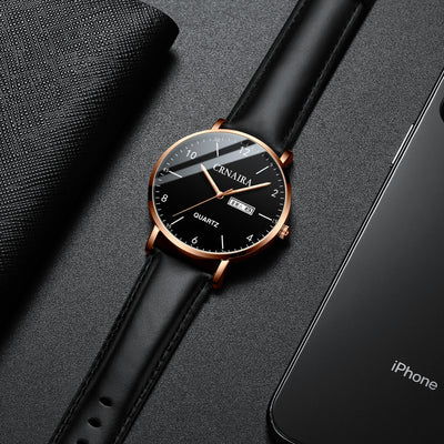 Reloj de Cuarzo para Hombre con Malla de Acero Negro - Image 3