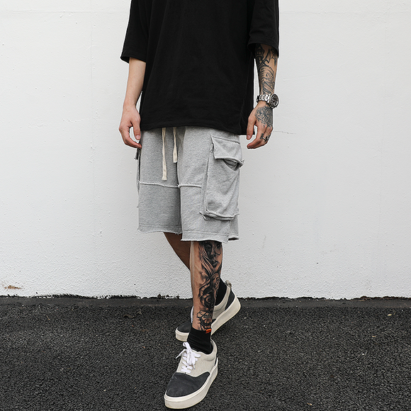 Shorts Cargo Talla Grande con Detalles Rotos - Comodidad Urbana