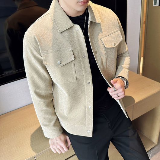 Chaqueta Casual con Solapas y Múltiples Bolsillos para Hombre - Image 6