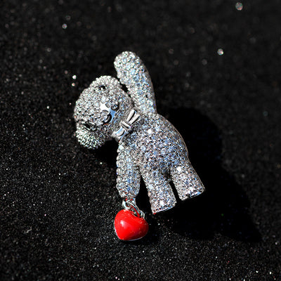 Broche de Diamantes Completos Lujo Versátil