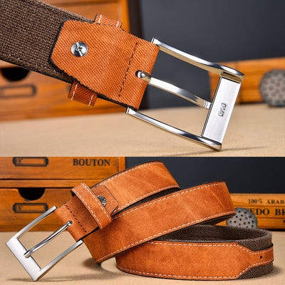 Cinturón de Lona Versátil para Hombre - Diseño Clásico Multiusos - Image 3