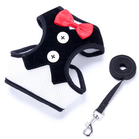 Arnés para Perro Pequeño Estilo Chaleco Teddy con Lazo Elegante - Image 2