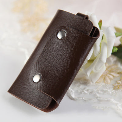 Estuche para llaves de cuero con botones de color - Image 17