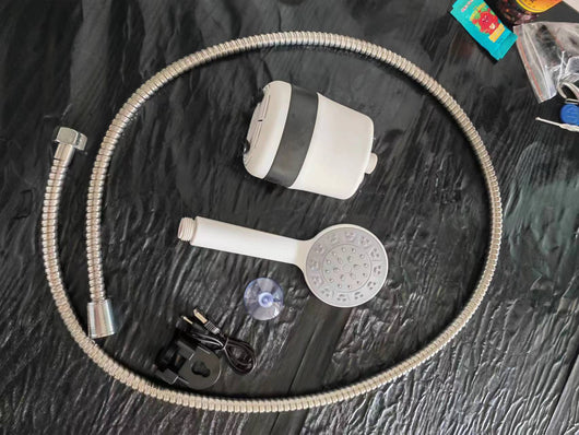 Ducha Portátil Recargable con Esponja Masajeadora - Ideal para Viajes y Espacios Reducidos - Image 11