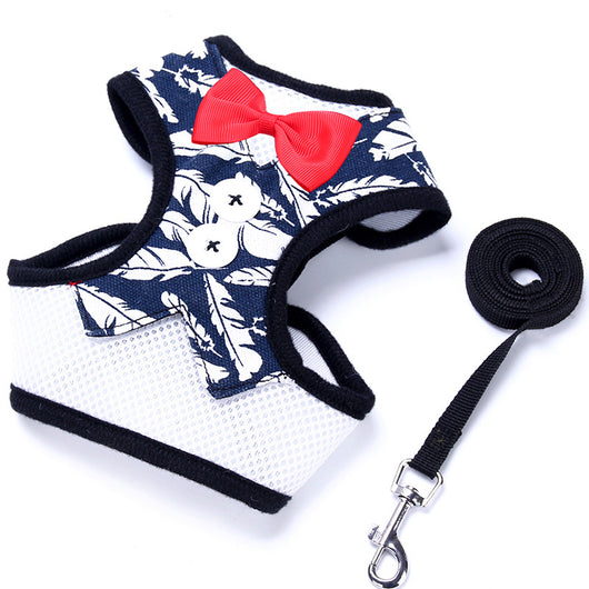 Arnés para Perro Pequeño Estilo Chaleco Teddy con Lazo Elegante - Image 3