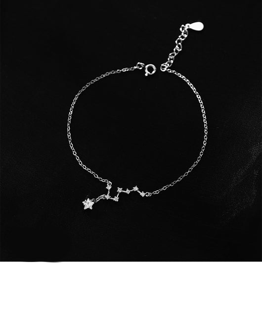 Pulsera de Tobillo Plata Esterlina Diseño Exclusivo Serie Mori - Constelación Gran Osa - Image 9