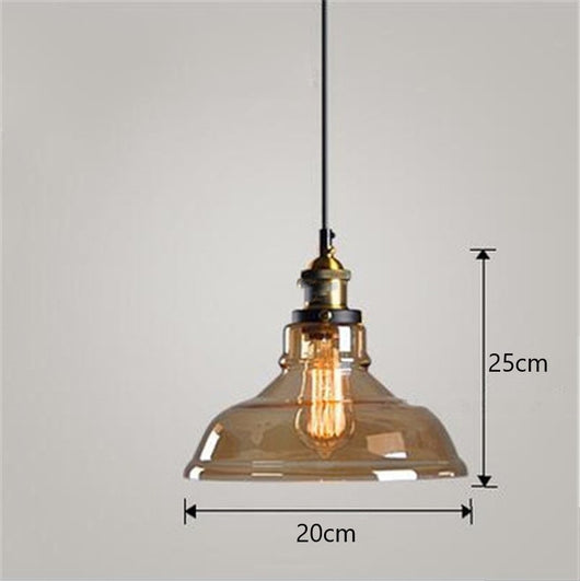 Lámpara Colgante Industrial Nórdica de Vidrio para Dormitorio - Image 2