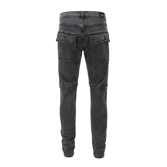 Jeans Slim Ajustados Estilo Locomotora Europeo-Americano