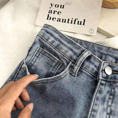 Jeans de Cintura Alta con Abertura en el Ruedo para Mujer - Image 23