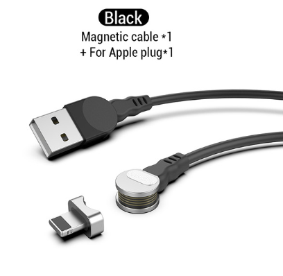 Cable de Carga Magnético Rotativo 3 en 1 - Compatible con Android, iPhone y USB-C - Image 9