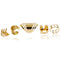 Five-piece openwork alloy ring Dorado