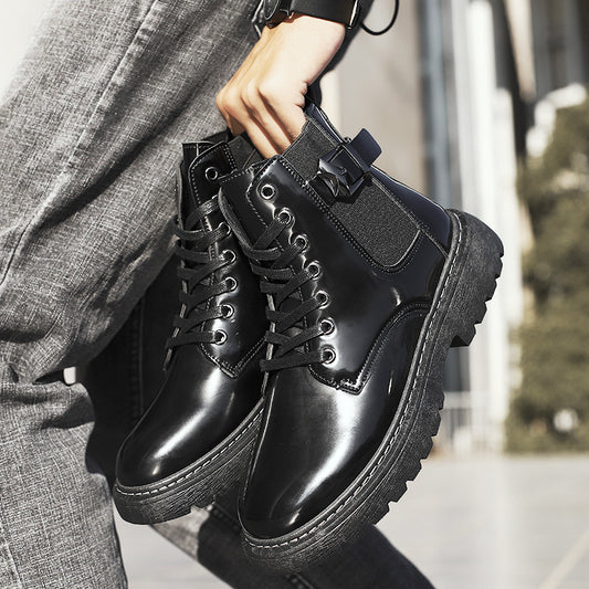 Botas Altas Martin de Cuero Estilo Británico para Hombre