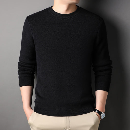 Suéter Tejido Slim Fit para Hombre - Diseño Ejecutivo Cuello Redondo Otoño - Image 2