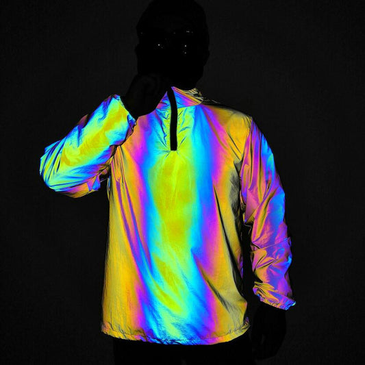 Chaqueta Cortaviento Luminosa Arcoíris Talla Grande - Image 2