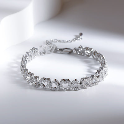 Pulsera de Diamantes para Niña con Corazón Completo de Brillantes - Image 12