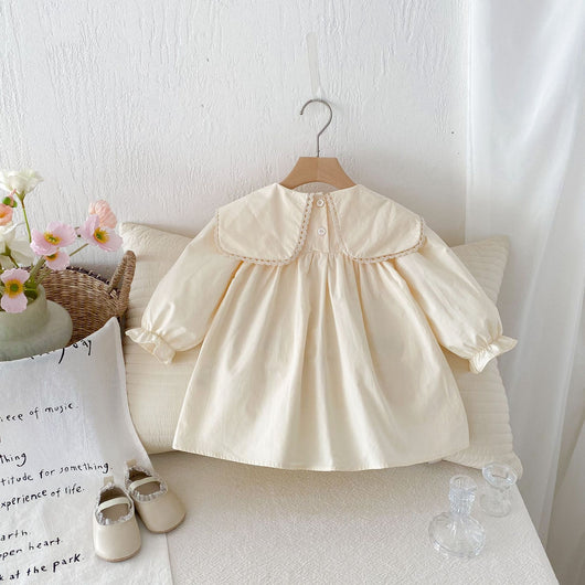 Vestido Infantil Coreano con Bordado de Conejo Animado - Image 15