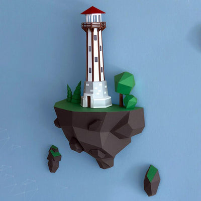 Faro de Isla 46cm - Modelo de Papel Decorativo para Pared - Image 11