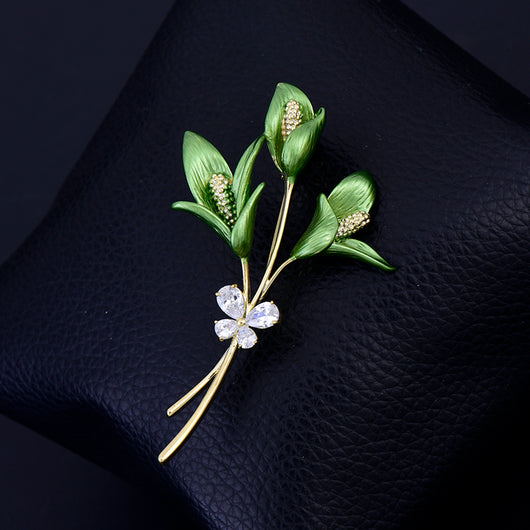 Broche Floral Estéreo Contraído