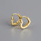 Love ear buckle golden light luxury temperament versatile Golden