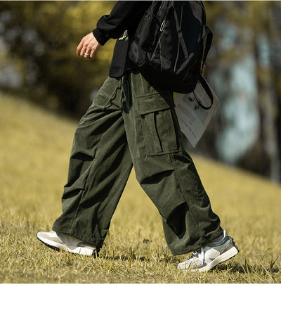 Pantalones de Pana Anchos Casuales para Otoño e Invierno - Image 14