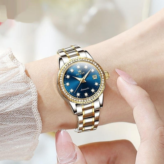 Reloj Mecánico Impermeable Versátil para Mujer