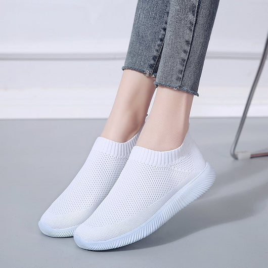 Zapatos Deportivos Tejidos para Mujer con Tela Elástica Transpirable - Image 5