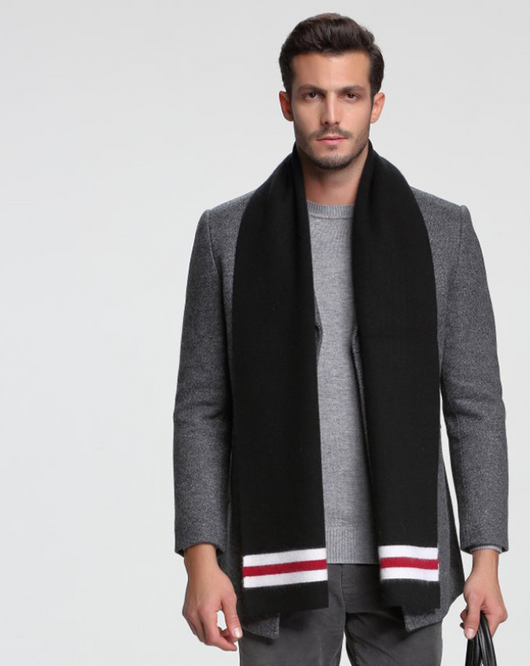 Bufanda de Cachemira para Hombre Otoño Invierno - Doble Faz Ejecutiva - Image 9