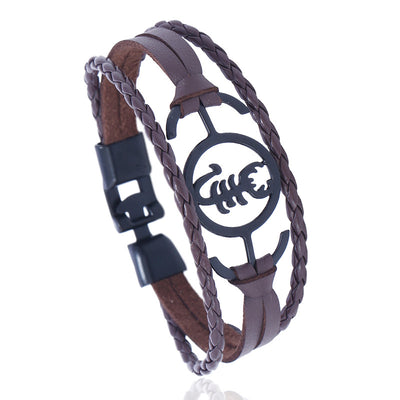 Pulsera de Cuero con Doble Hebilla - Image 5