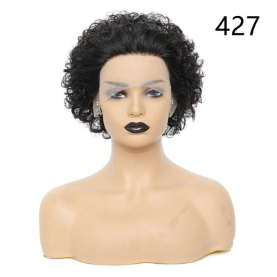 Peluca Rizada Africana con Encaje Frontal para Mujer - Image 8