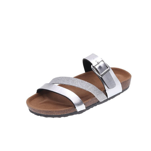 Pantuflas de Corcho Playa Mujer Cómodo Tacón Bajo - Image 6