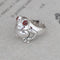 S925 Plateado Vintage Craft Glossy Frog Ring Glossy Adjustable opening