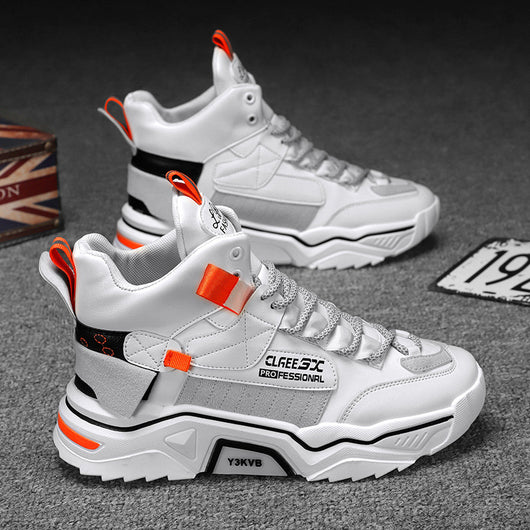 Zapatillas Deportivas Altas para Hombre con Combinación de Colores - Image 16