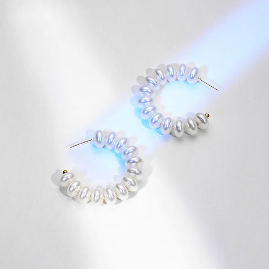 Aretes de Perlas Sintéticas Vintage - Image 7